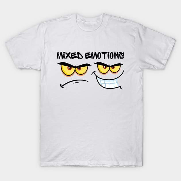 Mixed Emotions Emoji Vibes Tee! T-Shirt by SocietyTwentyThree